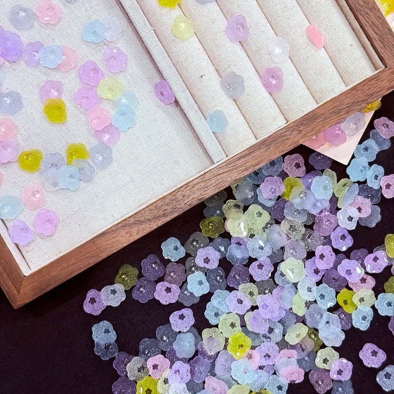 Resin Art Case - 50個入り 11×10.5mm ミニシュガーコーデュロイレジンチャーム。DIY用。クリーム状の接着剤で隙間を埋めるのに最適。ネイルアート、グカカード、スマートフォンケース、スライムクラフトの材料として。