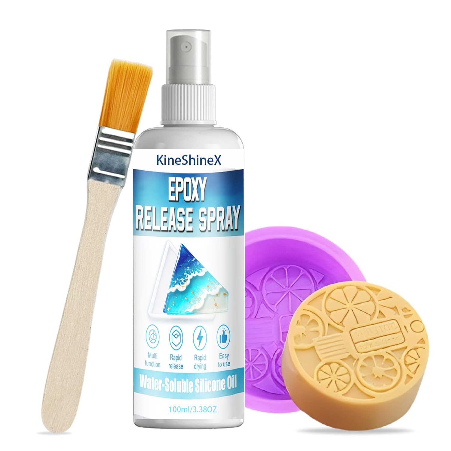 Release Spray Silicone - シリコンリリーススプレー、エポキシリリーススプレー、強力な型抜きスプレー、速乾性、ノンスティックリリース、型の寿命を延ばす、お手入れ簡単、幅広い用途に対応