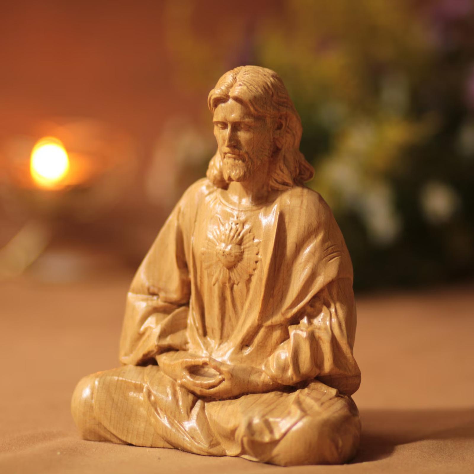 イエス像、アート作品、樹脂製の彫像、宗教的な彫刻、コレクショ - Resin Art Work のレビューと価格