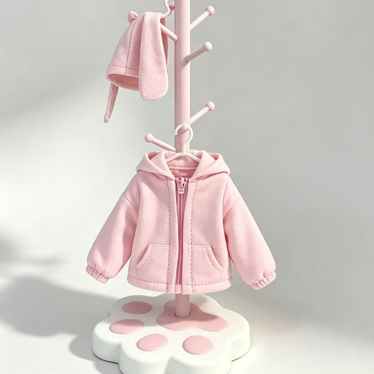 かわいいInsCatパウベースの自立型韓国風洋服ラック、ドー - Resin Art Baby のレビューと価格